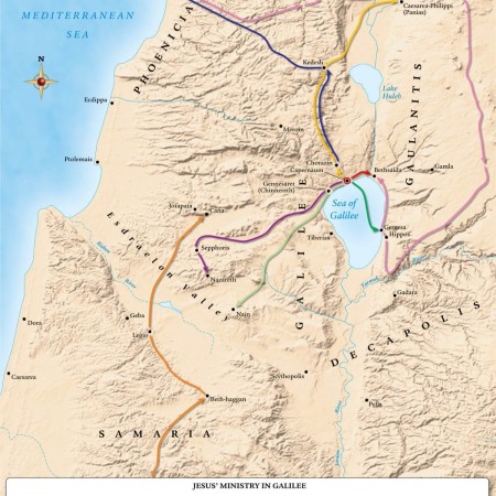 Jesus Galilean Ministry Map